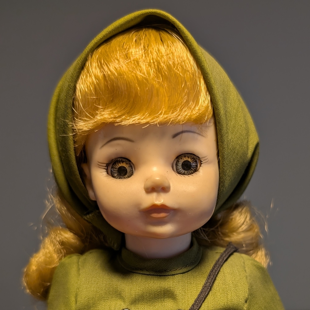 Madame Alexander Doll in Olive Green with Golden Hair